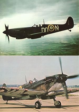 Vickers Armstrong Supermarine Spitfire F IX Plane 2x Postcard s