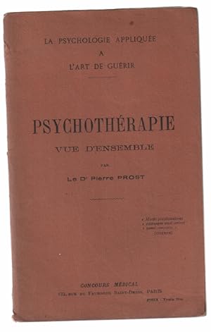 Seller image for Psychothrapie : vue d'ensemble for sale by librairie philippe arnaiz