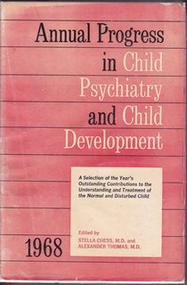 Annual Progress in Child Psychiatry and Child Development 1968