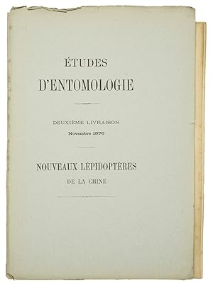 Seller image for tudes d'Entomologie. Deuxime livraison: NOUVEAUX LPIDOPTRES DE LA CHINE. for sale by Antiquariaat Junk