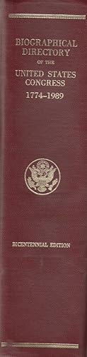 Bild des Verkufers fr Biographical Directory of the United States Congress, 1774-1989: Bicentennial Edition zum Verkauf von Robinson Street Books, IOBA
