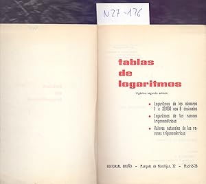 Bild des Verkufers fr TABLAS DE LOGARITMOS zum Verkauf von Libreria 7 Soles