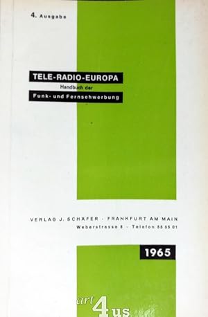 Tele-Radio-Europa Handbuch der Funk- und Fernsehwerbung 1965