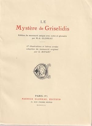 Seller image for Le mystre de Griselidis dition du manuscrit unique. for sale by ARTLINK