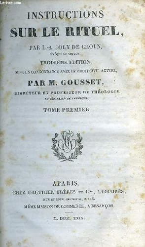 Bild des Verkufers fr Instructions sur le rituel en 6 tomes zum Verkauf von Le-Livre