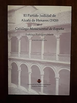 EL PARTIDO JUDICIAL DE ALCALÁ DE HENARES (1920) EN EL CATÁLOGO MONUMENTAL DE ESPAÑA