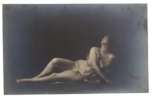 Isadora Duncan in Reclining Dance Pose - Original Photograph