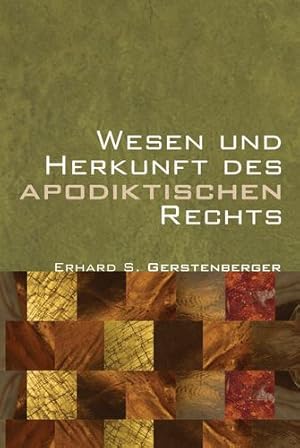 Seller image for Wesen und Herkunft des Apodiktischen Rechts: [Soft Cover ] for sale by booksXpress