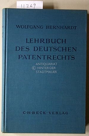 Seller image for Lehrbuch des deutschen Patentrechts. for sale by Antiquariat hinter der Stadtmauer