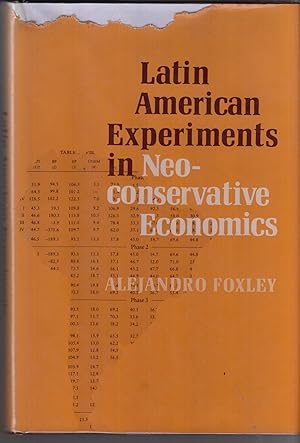 Bild des Verkufers fr Latin American Experiments in Neo-conservative Economics by Foxley, Alejandro zum Verkauf von Robinson Street Books, IOBA