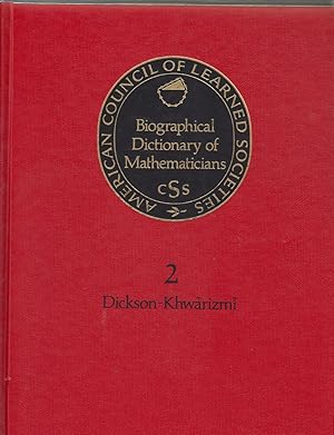 Bild des Verkufers fr Biological Dict Mathematicians (Biographical Dictionary of Mathematicians) zum Verkauf von Robinson Street Books, IOBA