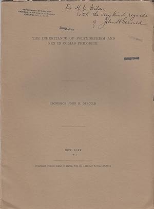 Seller image for The Inheritance of Polymorphism and Sex in Colias Philodice by Gerould, John H. for sale by Robinson Street Books, IOBA