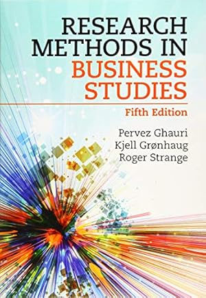 Seller image for Research Methods in Business Studies by Ghauri, Pervez, Gr&#248;nhaug, Kjell, Strange, Roger [Paperback ] for sale by booksXpress