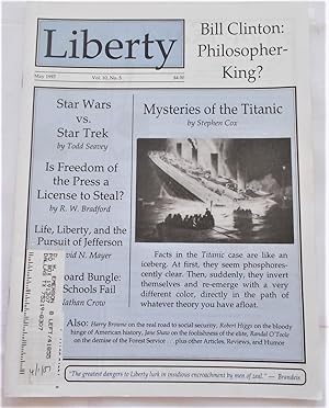 Imagen del vendedor de Liberty Vol. 10 No. 5 (May 1997) (Libertarian Magazine) a la venta por Bloomsbury Books