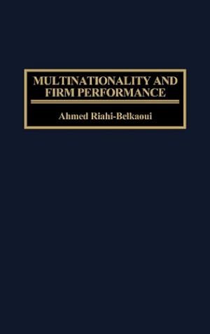 Seller image for Multinationality and Firm Performance [Hardcover ] for sale by booksXpress