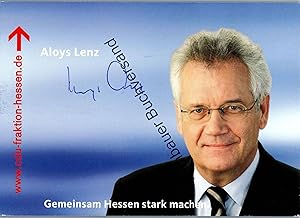 Bild des Verkufers fr Original Autogramm Aloys Lenz MdL Hessen CDU /// Autogramm Autograph signiert signed signee zum Verkauf von Antiquariat im Kaiserviertel | Wimbauer Buchversand