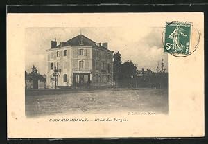 Carte postale Fourchambault, Hôteld es Forges