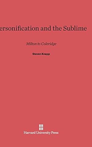 Seller image for Personification and the Sublime by Knapp, Steven [Hardcover ] for sale by booksXpress
