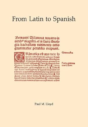 Seller image for From Latin to Spanish: Historical Phonology and Morphology of the Spanish Language (Memoirs of the American Philosophical Society) by Lloyd, Paul M. [Paperback ] for sale by booksXpress