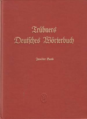 Bild des Verkufers fr Trubners Deutsches Worterbuch Band 2, 3, 5, and 7 by Alfred Gotze zum Verkauf von Robinson Street Books, IOBA