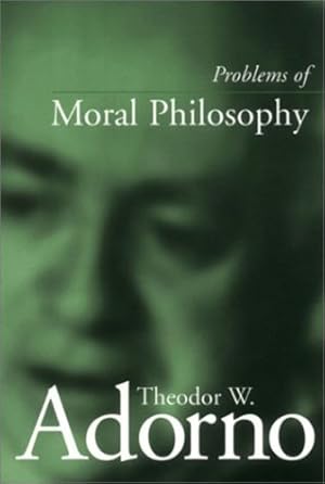 Bild des Verkufers fr Problems of Moral Philosophy by Adorno, Theodor W. [Paperback ] zum Verkauf von booksXpress