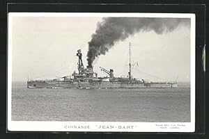 Carte postale Kriegsschiff Jean-Bart in Fahrt