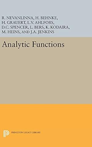 Immagine del venditore per Analytic Functions (Princeton Legacy Library) by Ahlfors, Lars Valerian [Hardcover ] venduto da booksXpress
