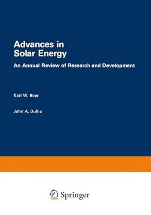 Seller image for Advances in Solar Energy: An Annual Review of Research and Development, Volume 1 · 1982 [Paperback ] for sale by booksXpress