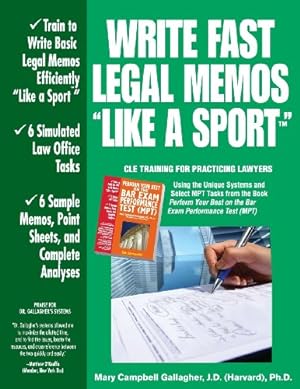 Bild des Verkufers fr Write Fast Legal Memos Like a Sport(tm) by Gallagher, Mary Campbell [Paperback ] zum Verkauf von booksXpress