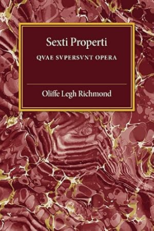 Seller image for Sexti Properti: Qvae Svpersvnt Opera [Paperback ] for sale by booksXpress