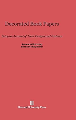 Seller image for Decorated Book Papers by Loring, Rosamond B. [Hardcover ] for sale by booksXpress