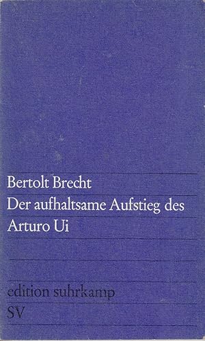 Bild des Verkufers fr Der aufhaltsame Aufstieg des Arturo Ui by Brecht, Bertolt zum Verkauf von Robinson Street Books, IOBA