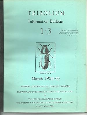 Immagine del venditore per Tribolium Information Bulletin 14 early issues in 13 volumes by Sokoloff, Alexander Geneticist venduto da Robinson Street Books, IOBA