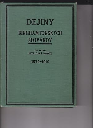 Dejiny Binghamtonskych Slovakov by Mazar, Imrich