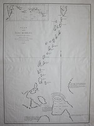 "Plan des Isles Kuriles et des Terres peu connues situees a la suite de ces Iles d'apres un manus...