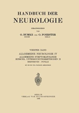 Seller image for Hirnnerven Pupille (Handbuch der Neurologie) (German Edition) by Bielschowsky, A., Jaensch, P. A., Klestadt, W., Kramer, F., Marchesani, O., Riese, W. [Paperback ] for sale by booksXpress