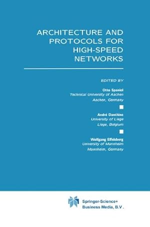 Bild des Verkufers fr Architecture and Protocols for High-Speed Networks [Paperback ] zum Verkauf von booksXpress