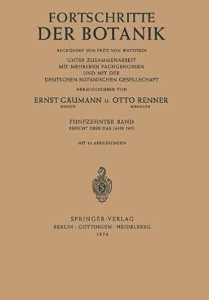 Seller image for Bericht  ber das Jahr 1952 (Progress in Botany) (German Edition) [Soft Cover ] for sale by booksXpress