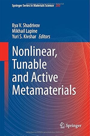 Seller image for Nonlinear, Tunable and Active Metamaterials (Springer Series in Materials Science) [Hardcover ] for sale by booksXpress