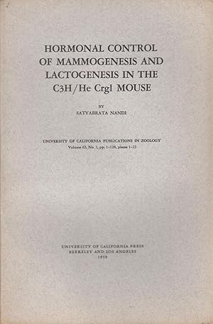 Seller image for Hormonal Control of Mammogenesis and Lactogenesis in the C#H/He Crgl Mouse by Nandi, Satyabrata for sale by Robinson Street Books, IOBA