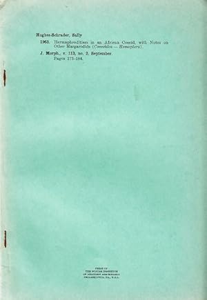 Seller image for Hermaphroditism in an African Coccid, with Notes on Other Margarodids (Coccoidea--Homoptera) by Hughes-Schrader, Sally for sale by Robinson Street Books, IOBA