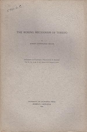 Seller image for The Boring Mechanism of Teredo by Miller, Robert Cunningham for sale by Robinson Street Books, IOBA