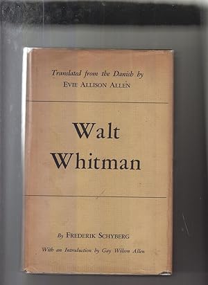 Seller image for Walt Whitman by Schyberg, Frederik for sale by Robinson Street Books, IOBA