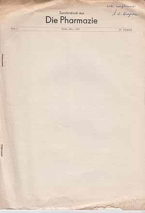 Seller image for Cytotaxonomische und gaschromatographische Untersuchungern an norddeutschen Mentha-Formen by Baquar, S.R. and Reese, G. for sale by Robinson Street Books, IOBA