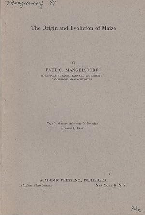 Imagen del vendedor de The Origin and Evolution of Maize by Mangelsdorf, Paul C. a la venta por Robinson Street Books, IOBA