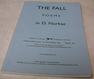 Bild des Verk�ufers f�r The Fall poems by Nurkse, D. zum Verkauf von Robinson Street Books, IOBA