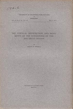 Seller image for The Vertical Distribution and Movements of the Schizopoda of the San Diego Region by Esterly, Calvin O. for sale by Robinson Street Books, IOBA