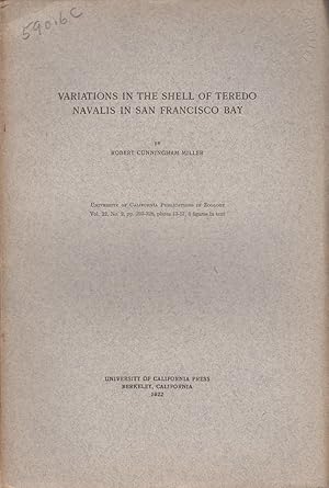 Seller image for Variations in the Shell of Teredo Navalis in San Francisco Bay by Miller, Robert Cunningham for sale by Robinson Street Books, IOBA