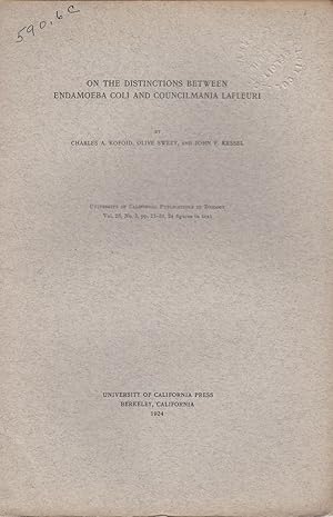 Seller image for On the Distinctions Between Endamoeba Coli and Councilmania Lafleuri by Kofoid, Charles A.; Swezy, Olive; and Kessel, John F. for sale by Robinson Street Books, IOBA