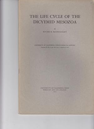 Bild des Verkufers fr The Life Cycle of the Dicyemid Mesozoa by McConnaughey, Bayard H. zum Verkauf von Robinson Street Books, IOBA
